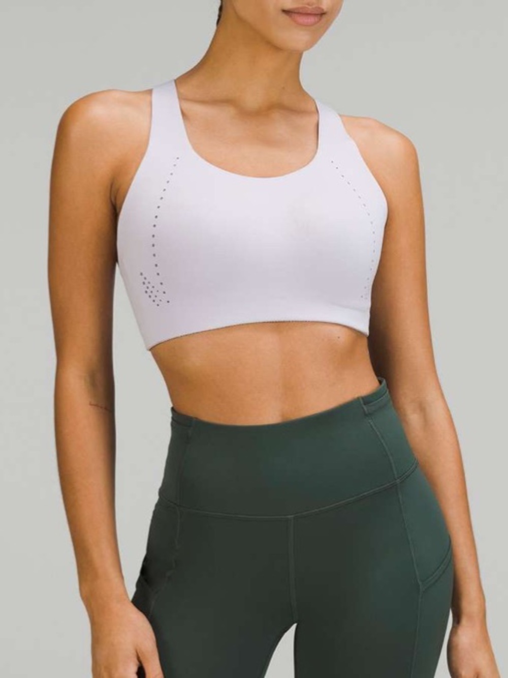 Lululemon AirSupport Bra size 34D, grey/purple